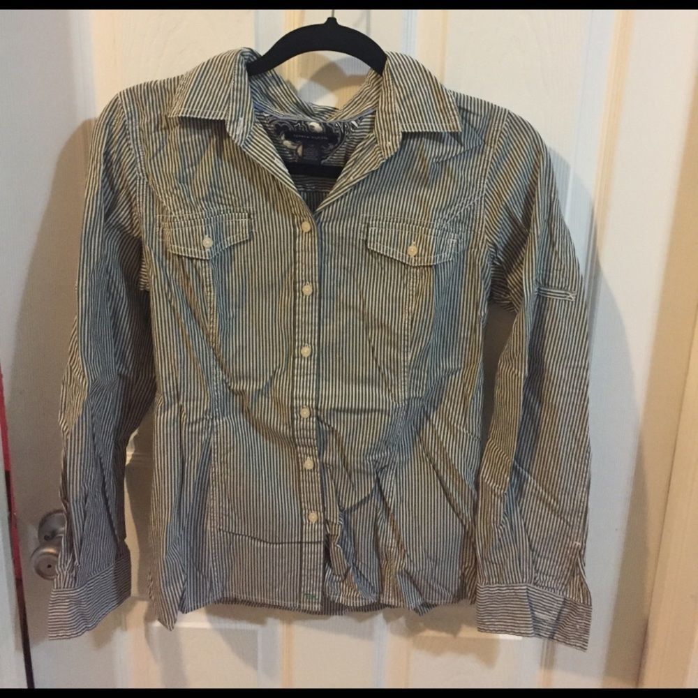 Tommy Hilfer Roll Tab sleeve shirt